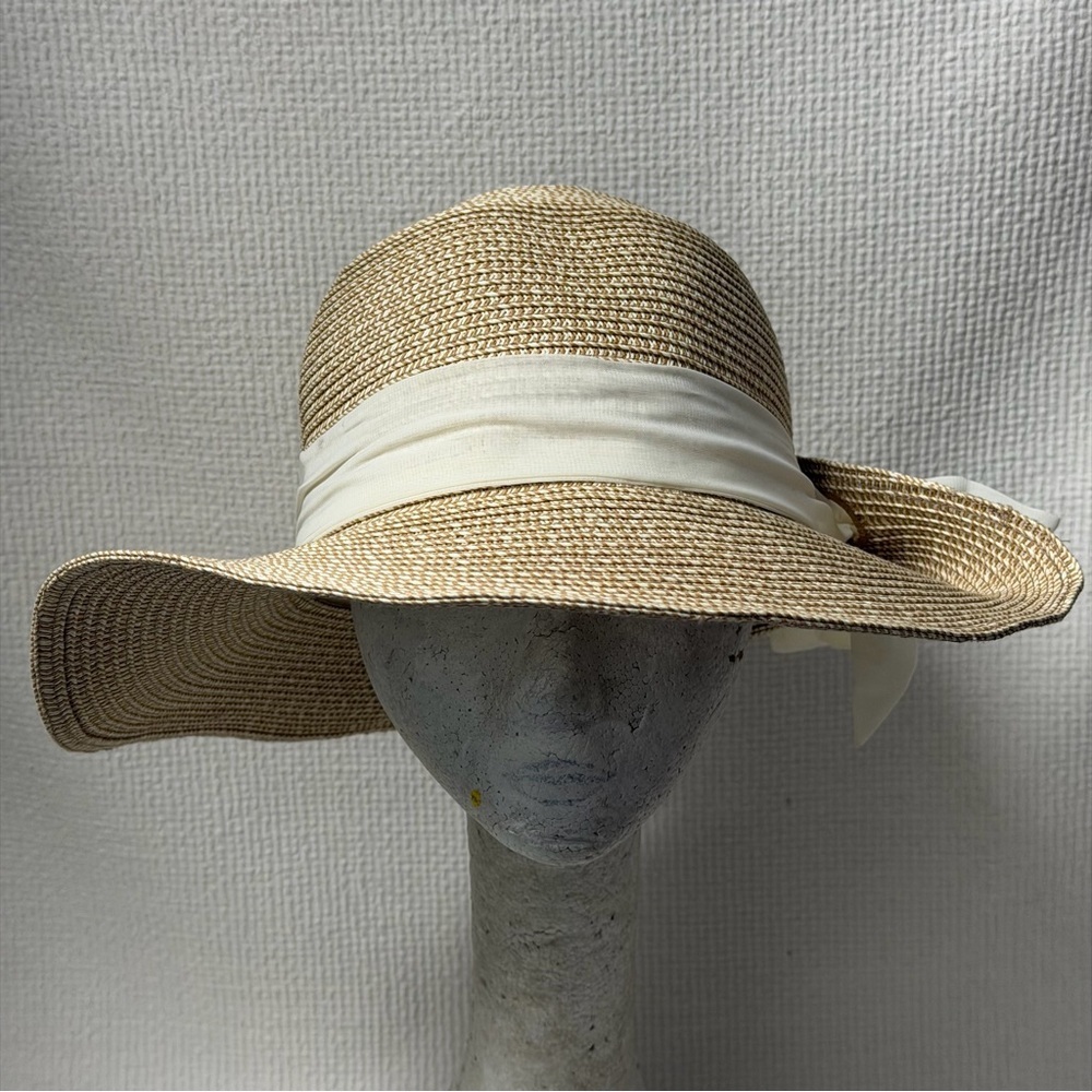 Women's Nine West Multi Straw Flip Up Floppy Hat
